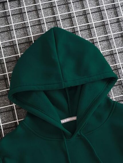 green hoodie