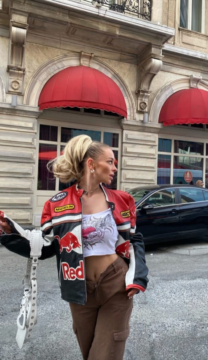 redbull leather jacket