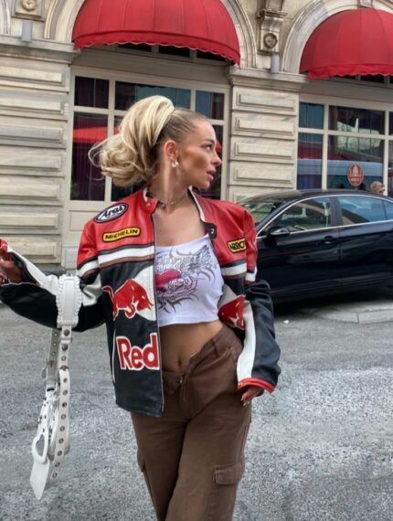 redbull leather jacket