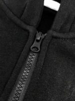 black half zipper hodie