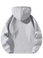 gery half zipper hoodie