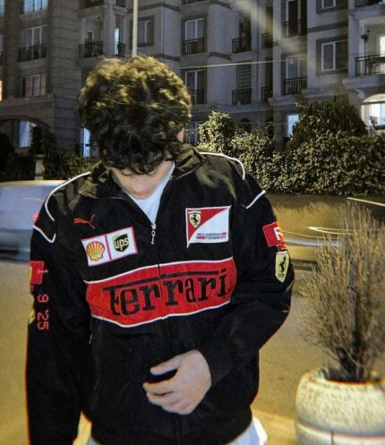 f1 black ferrari jacket