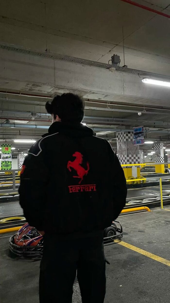 f1 black ferrari jacket